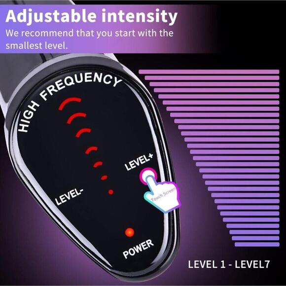 Upgrade High Frequency Facial Wand Anti-Aging Hairgrowth Portable Glass Wand - Picture 2 of 8